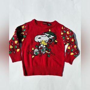 Christmas Sweater Snoopy Peanuts 6-9 mo Holiday Sweater for Baby!